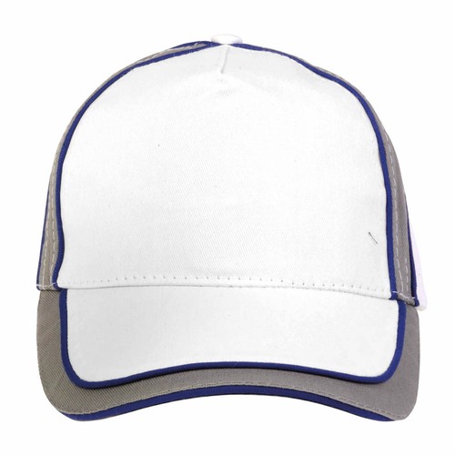 Casquette en coton léger, 5 panneaux avec insert et bordure réfléchissante - 2