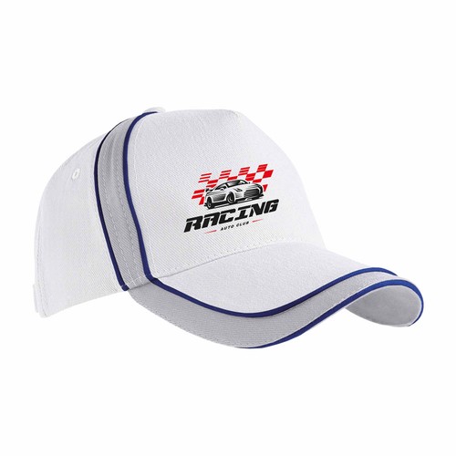 Casquette en coton léger, 5 panneaux avec insert et bordure réfléchissante - 3