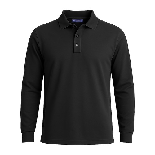 100% piqué cotton (180 g/m2) short-sleeved polo shirt with two-button collar