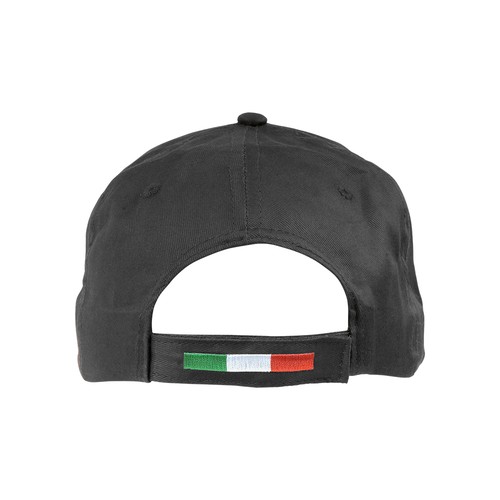 Casquette en coton, 5 panneaux avec broderie tricolore sur la fermeture, fermeture velcro - 3