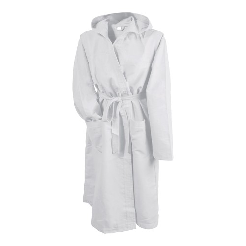 Extra-absorbent microfibre polyester (170 g/m2) bathrobe with matching bag