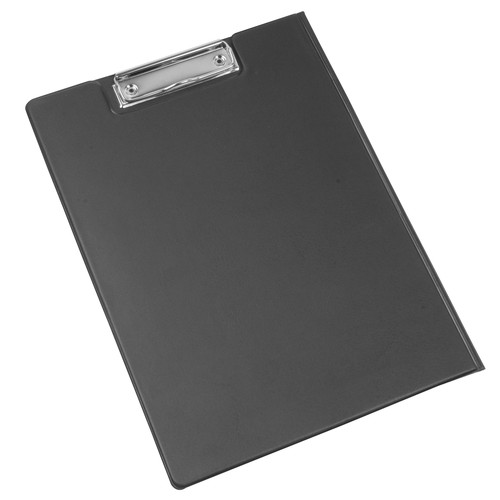 Porte-bloc A4 en plastique avec pince et porte-stylo - 1