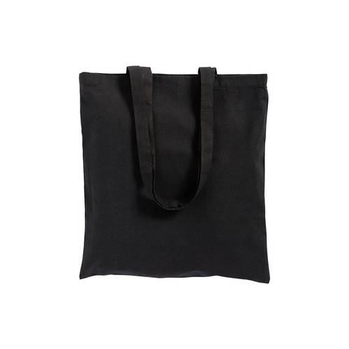 Shopper avec soufflet en coton 220 g/m2, anses longues et fermeture avec zip - 2