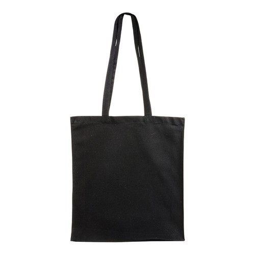 Shopper avec soufflet en coton 220 g/m2, anses longues et fermeture avec zip - 3