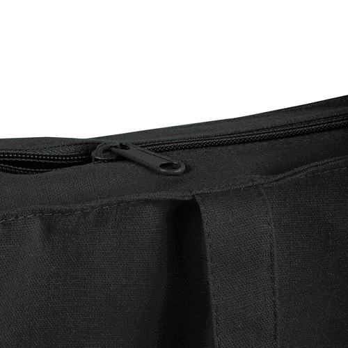 Shopper avec soufflet en coton 220 g/m2, anses longues et fermeture avec zip - 4