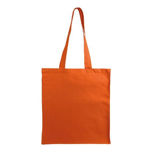 Shopper avec soufflet en coton 220 g/m2, anses longues et fermeture avec zip - 3