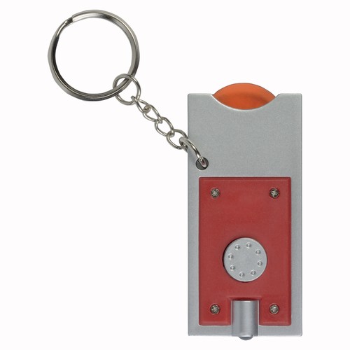Porte-cles avec jeton pour chariot et lumiere (6,5x2,8cm) - 2