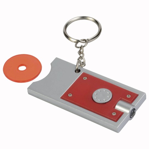 Porte-cles avec jeton pour chariot et lumiere (6,5x2,8cm) - 3