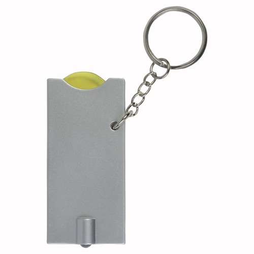 Porte-cles avec jeton pour chariot et lumiere (6,5x2,8cm) - 4