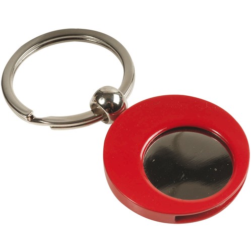 Porte-clés personnalisé en métal avec jeton pour chariot (6x2,3cm)