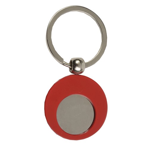 Porte-cl s en m tal  avec  jeton pour chariot (6x2,3cm) - 2