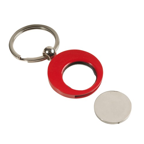 Porte-cl s en m tal  avec  jeton pour chariot (6x2,3cm) - 3