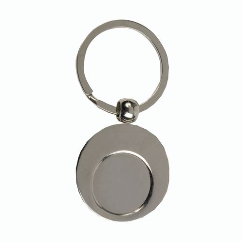 Porte-cl s en m tal  avec  jeton pour chariot (6x2,3cm) - 2