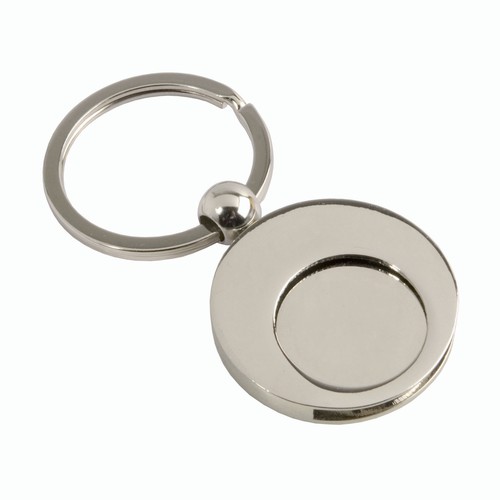 Porte-cl s en m tal  avec  jeton pour chariot (6x2,3cm) - 4