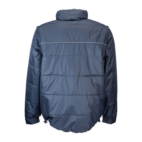 Veste rembourrée en polyester Pongee avec manches détachables et poche porte-badge d'ident - 2