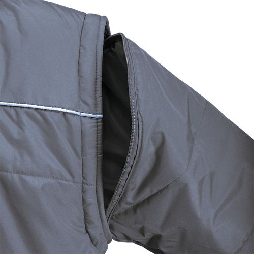 Veste rembourrée en polyester Pongee avec manches détachables et poche porte-badge d'ident - 3