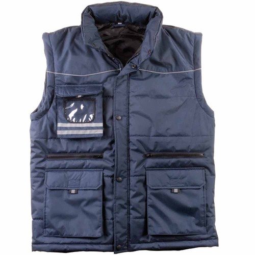 Veste rembourrée en polyester Pongee avec manches détachables et poche porte-badge d'ident - 3
