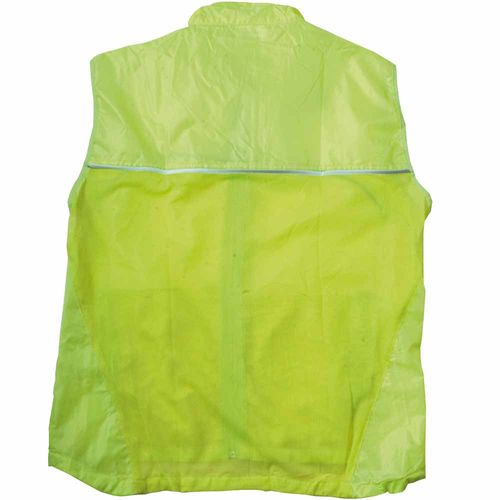 Gilet de haute visibilité en polyester avec filet aéré sur le dos de couleur fluo avec ban - 3