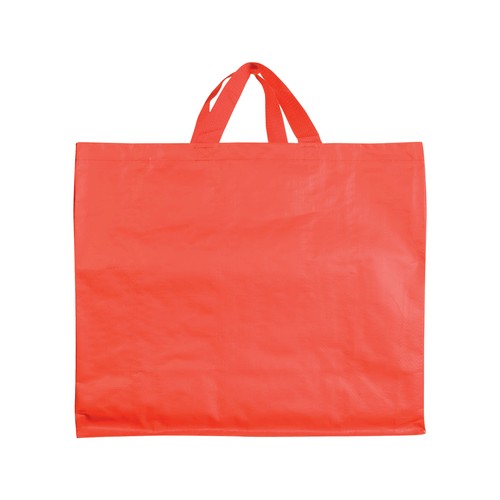 Shopper avec soufflet en PP laminé opaque 120g/m2, anses courtes en ruban - 2