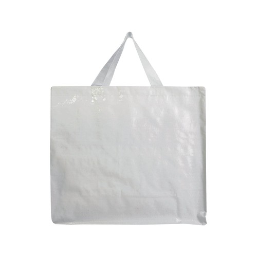 Shopper avec soufflet en PP laminé 120g/m2, anses longues en ruban - 2