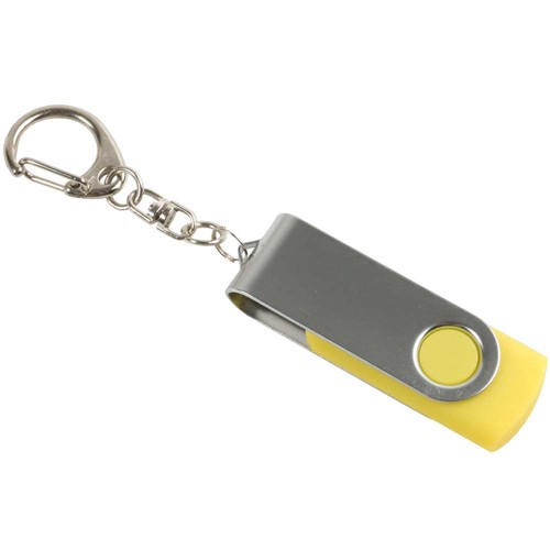 Clé USB 4 Gb pivotante ABS/caoutchouc/Métal - 1