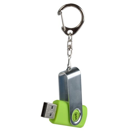 Clé USB 4 Gb pivotante ABS/caoutchouc/Métal - 3
