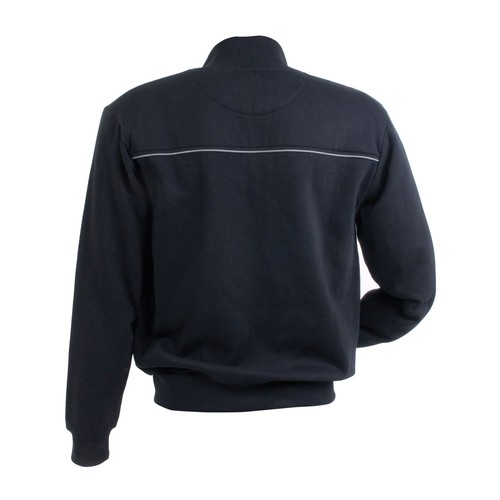 Sweat homme à fermeture éclair 60% coton, 40% polyester 280 g/m2 avec 3 poches avec fermet - 2