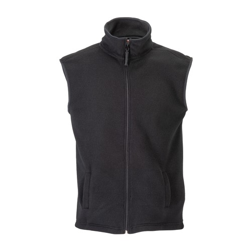 Gilet polaire sans manche 180g/m2 avec fermeture éclair et 2 poches latérales. Tailles S/M - 1