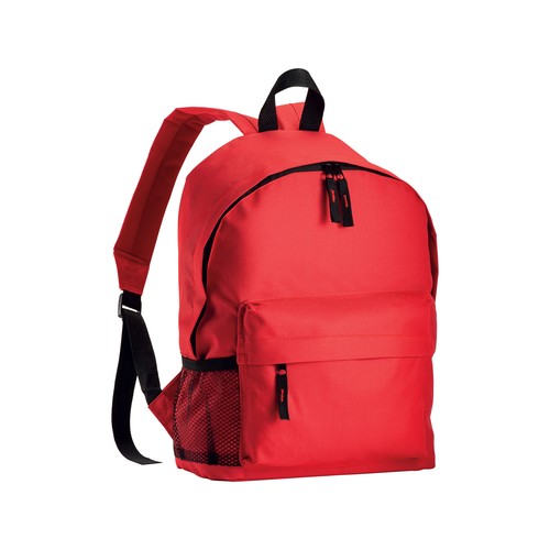 Sac à dos en polyester 600D avec 3 poches, dont une latèrale en filet. Bretelles réglables - 1