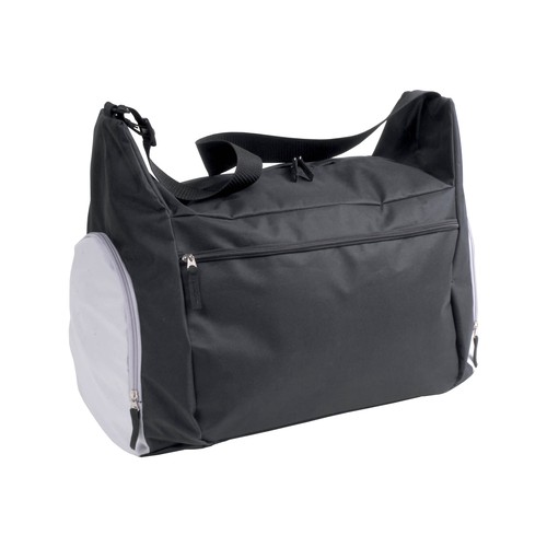Sac de sport/sac de voyage en polyester 600D personnalisé avec bandoulière réglable, 2 compartiments