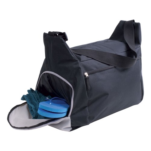 Sac de sport/sac de voyage en polyester 600D avec bandoulière réglable, 2 compartiments - 2