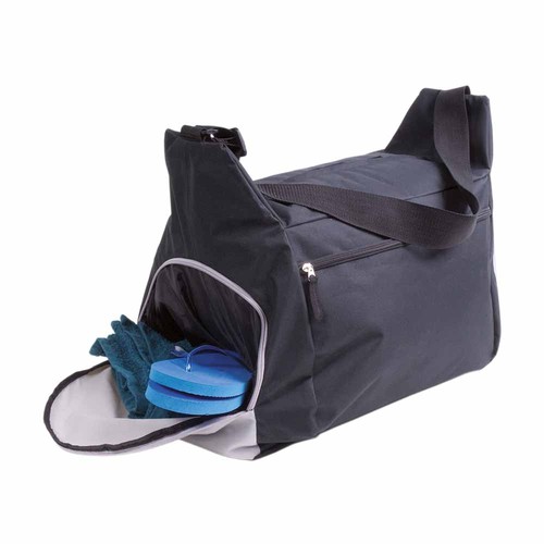 Sac de sport/sac de voyage en polyester 600D avec bandoulière réglable, 2 compartiments - 3