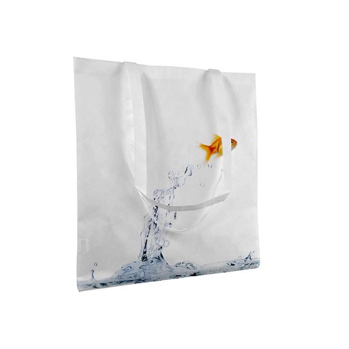Shopper en TNT 80g/m2 résistant à la chaleur, adapté pour l'impression à sublimation - 4