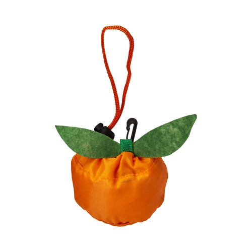 Shopper pliable en forme d'orange, mure et citron en polyester 190T avec mousqueton - 3