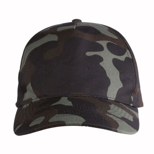 Casquette en coton camouflage, 5 panneaux, fermeture velcro - 2