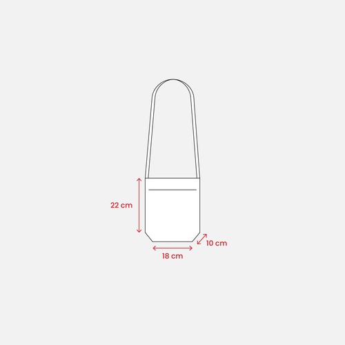 Porte-verre de dégustation tour de cou en TNT 80gr - 3