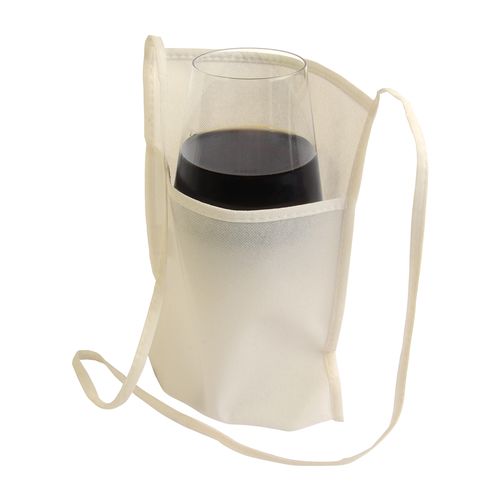 Porte-verre de dégustation tour de cou en TNT 80gr - 2