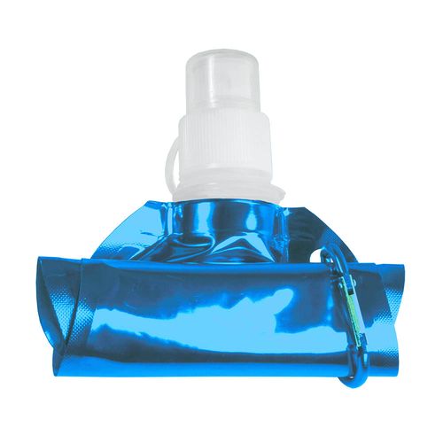 Gourde en PE/PET repliable (480ml), avec mousqueton (27 cm de haut pour 10,5 cm de largeur - 2