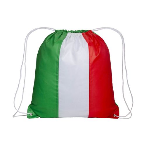 Sac à dos tricolore en polyester 210T avec fermeture réglable à cordon et angles renforcés - 2