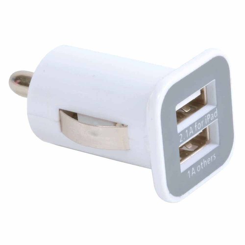 Micro chargeur USB de voiture, avec double porte USB. Input 12V, Output une porte de 5V/10 - 1