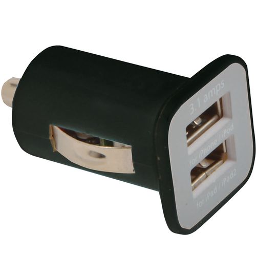 Micro chargeur USB de voiture, avec double porte USB. Input 12V, Output une porte de 5V/10 - 1