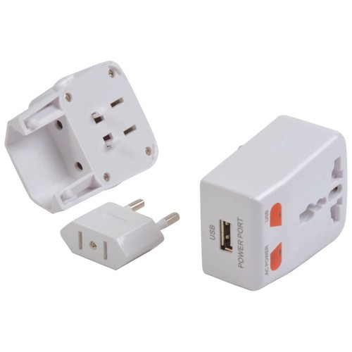 Adaptateur prise universelle avec entrée USB - 3