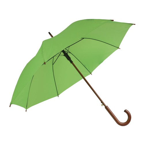 Parapluie automatique avec tige, embout et poignée en bois - 1