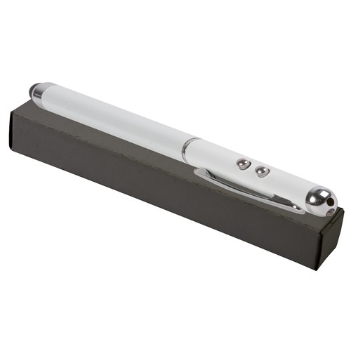 Stylo en métal 3 en 1 avec stilet écran/Lampe/pointeur laser - 4