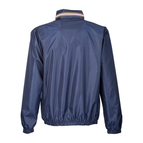 Water-resistant 210T polyester jacket with fold-away hood with zip. Folds up into a w Water-resistant 210T polyester jacket with fold-away hood with zip. Folds up into a w
