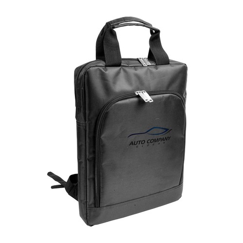 Sac à dos porte-ordinateur en polyester 840D. Poche principale porte-pc et poche frontale - 5