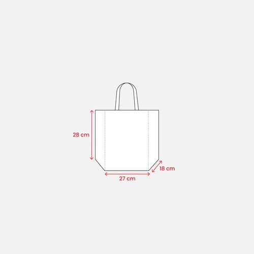 Shopper porte-bouteilles (6) en PP laminé 120g/m2, anses courtes en ruban - 3