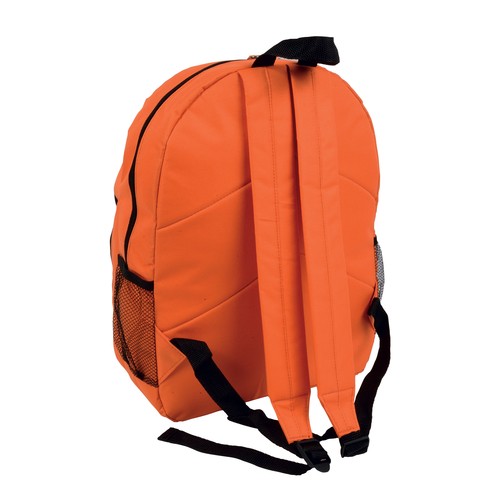 Sac à dos en polyester 600 D avec 6 poches dont 2 latérales en filet. Poche frontale - 3
