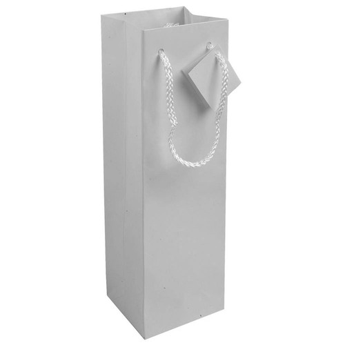 Shopper avec soufflet porte-bouteille en carte laminée 157 g/m2 - 1