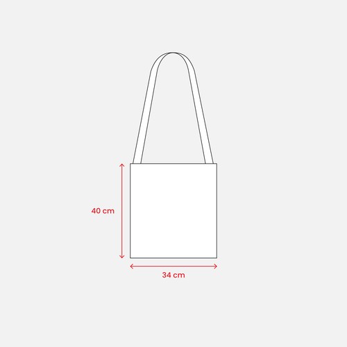 Shopper en coton  130 g/m avec bandoulière 3 x 118 cm - 4